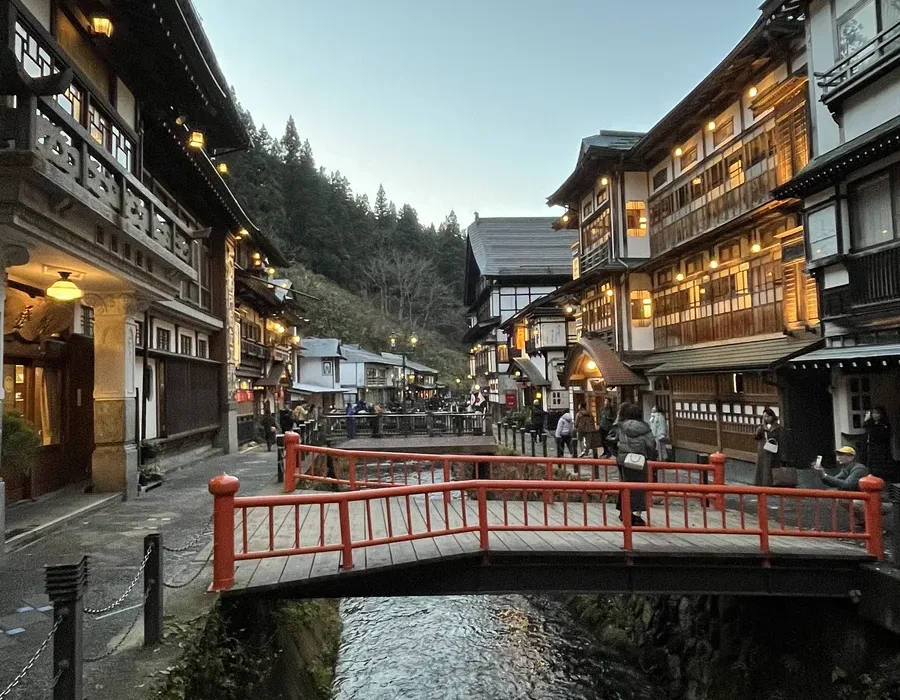 Day view of Ginzan Onsen