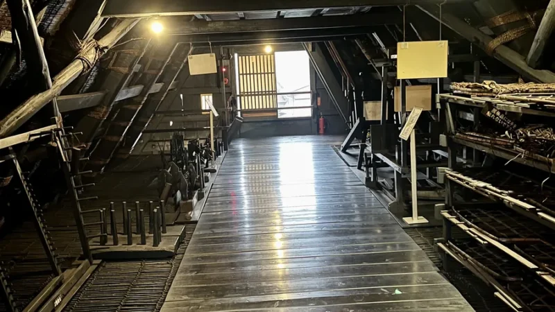 inside a farmhouse in shirakawago